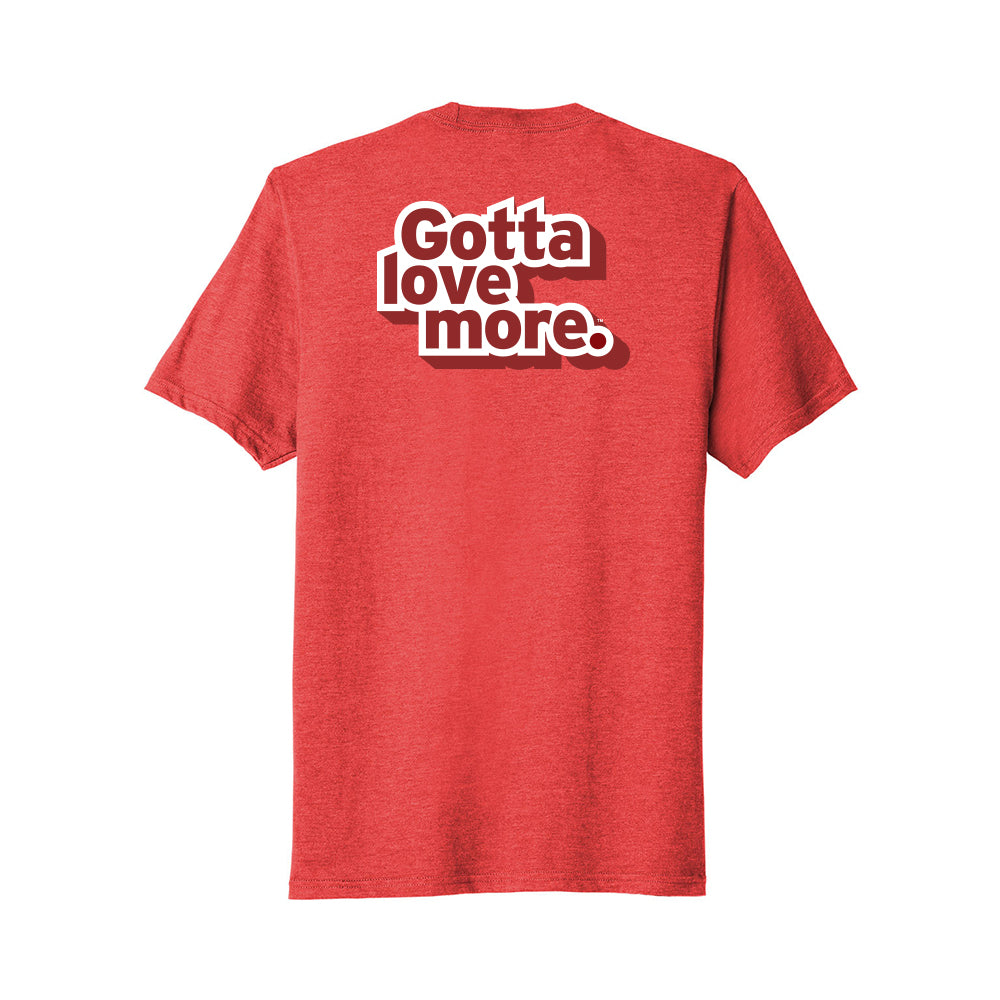 Port & Company Tri-Blend Tee - Gotta Love More (Red)